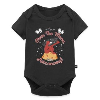 Je suis aux anges pour l’astronomie ! - Body à manches courtes Premium Bébé - noir - Devant