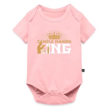 Roi de fabrication de bougies - Body à manches courtes Premium Bébé - rose - Devant