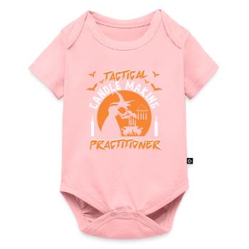 Praticien tactique de fabrication de bougies - Body à manches courtes Premium Bébé - rose - Devant