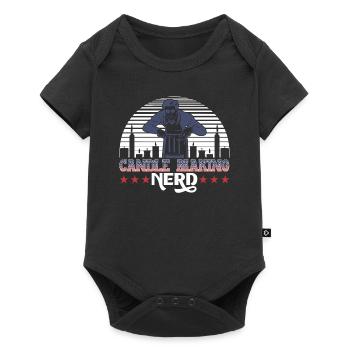 Fabrication de bougies Nerd - Body à manches courtes Premium Bébé - noir - Devant