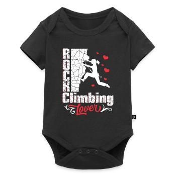 Rock Climbing Lover - Baby Premium short-sleeve bodysuit - black - Front