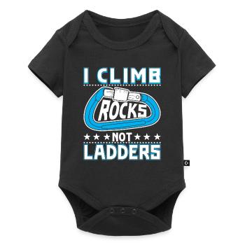 I climb rocks, not ladders - Baby Premium short-sleeve bodysuit - black - Front