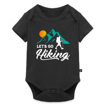 Lets Go Hiking - Baby Premium short-sleeve bodysuit - black - Front