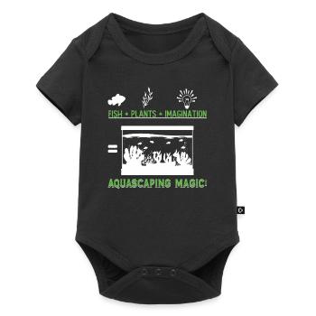 Fish + Plants + Imagination = Aquascaping magic! - Baby Premium short-sleeve bodysuit - black - Front
