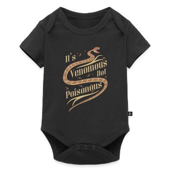 Es ist giftig, nicht giftig - Baby Premium Kurzarmbody - Schwarz - Vorne