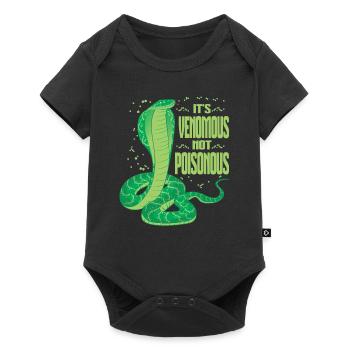 C’est venimeux, pas toxique - Body à manches courtes Premium Bébé - noir - Devant