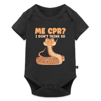 Me CPR? I don't think so - Baby Premium short-sleeve bodysuit - black - Front