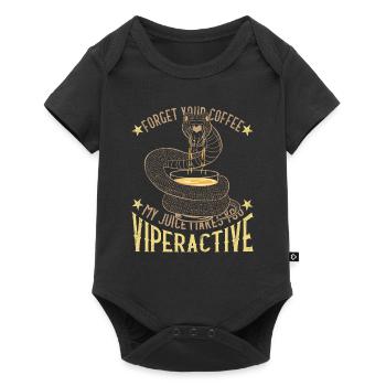 Forget your coffee, my juice makes you viperactive - Baby Premium short-sleeve bodysuit - black - Front