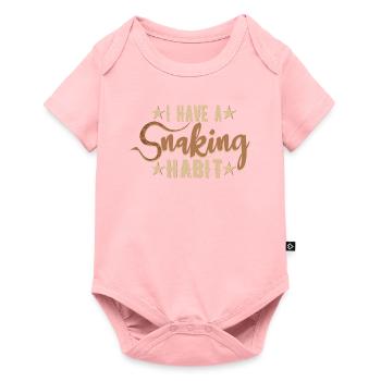 J’ai l’habitude de serpenter - Body à manches courtes Premium Bébé - rose - Devant