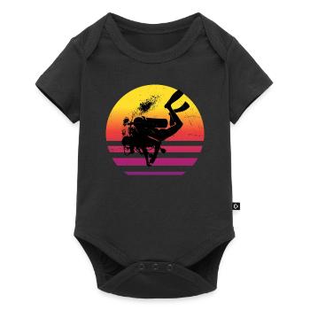 Scuba Diver Free Dive Scuba Taucher Diver - Baby Premium short-sleeve bodysuit - black - Front