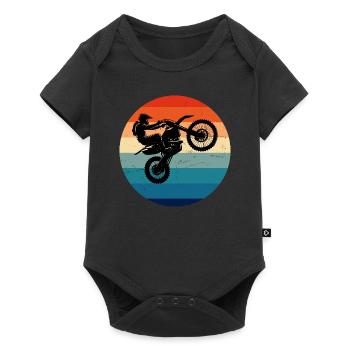 Freestyle Motocross Supermoto Dirt Bike Femme - Body à manches courtes Premium Bébé - noir - Devant