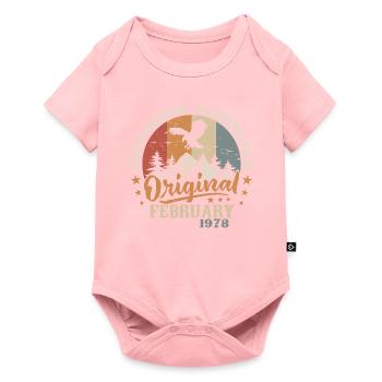 February 1978 - Born in February 1978 - Baby Premium short-sleeve bodysuit - rose - Front
