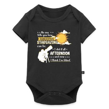 No one tells you how stargazing can be.I did it a - Baby Premium short-sleeve bodysuit - black - Front