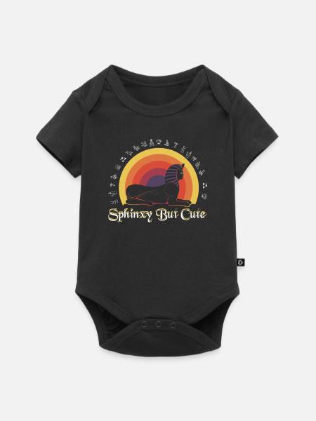 Sphinxy, aber niedlich - Baby Premium Kurzarmbody - Schwarz