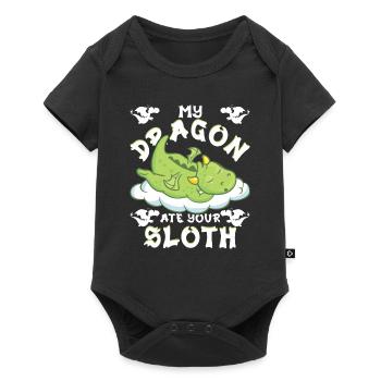 my dragon ate your sloth - Baby Premium short-sleeve bodysuit - black - Front