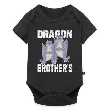 Dragon Brother's - Baby Premium short-sleeve bodysuit - black - Front