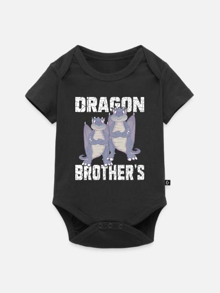 Die des Drachenbruders - Baby Premium Kurzarmbody - Schwarz