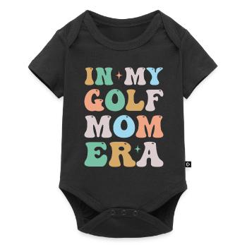 À l’époque de ma maman de golf Groovy Retro - Body à manches courtes Premium Bébé - noir - Devant