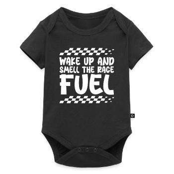 Wake Up And Smell The Race Fuel - Baby Premium short-sleeve bodysuit - black - Front