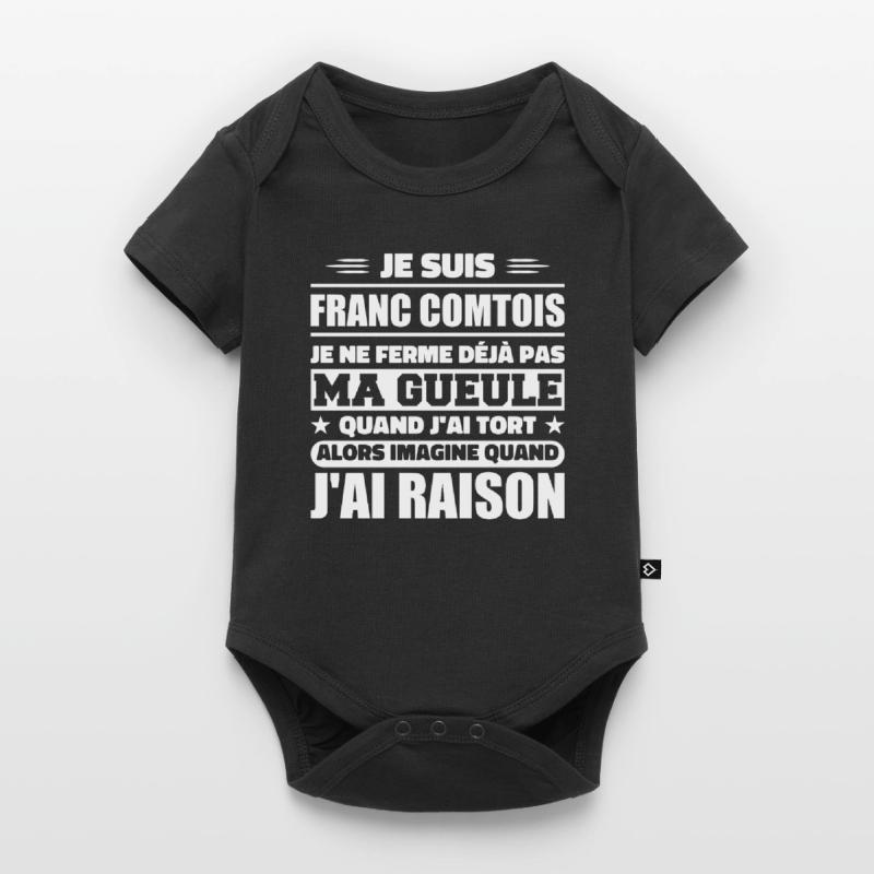 Franc comtois je ferme pas ma gueule franche comté Body à manches courtes Premium Bébé