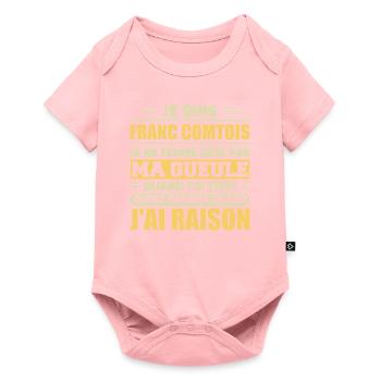 Franc comtois Ich halte meinen Mund nicht zu frank comté - Baby Premium Kurzarmbody - Rosa - Vorne
