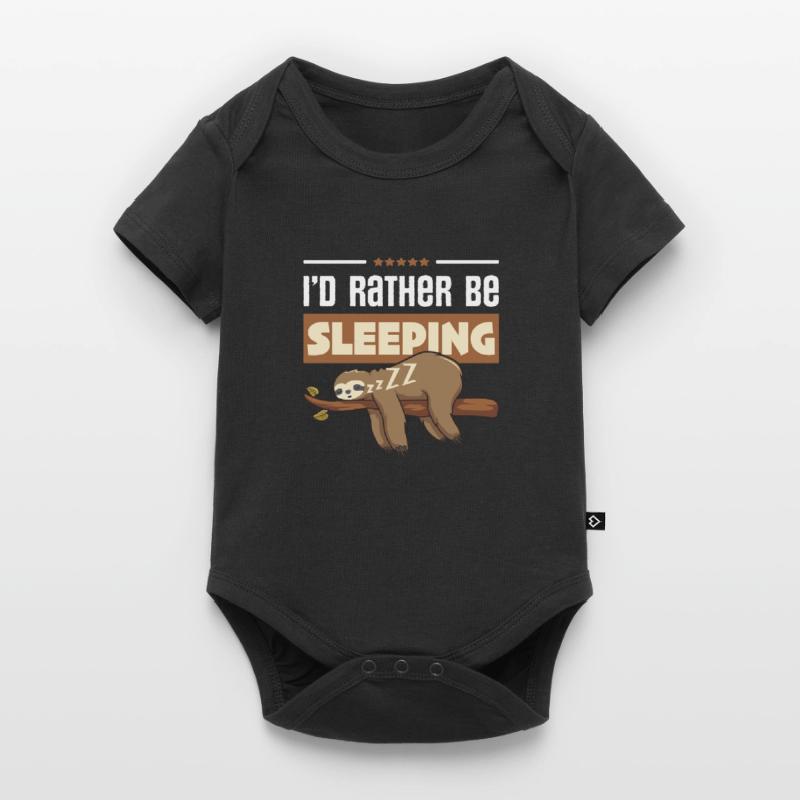 I'D RATHER BE SLEEPING FUNNY SLEEPING GIFT Baby Premium short-sleeve bodysuit