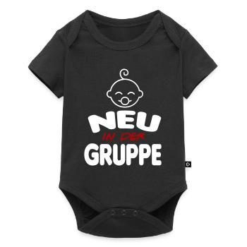 Baby Neu in der Gruppe Säugling Sprüche - Baby Premium Kurzarmbody - Schwarz - Vorne