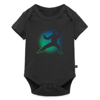 Kungfu Kung Fu Arts Martiaux Femmes Hommes Wushu - Body à manches courtes Premium Bébé - noir - Devant