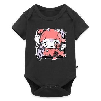 Dee the cute devil girl in kawaii style - Baby Premium short-sleeve bodysuit - black - Front
