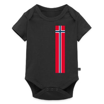 J’aime la tenue T-shirt design Norvège - Body à manches courtes Premium Bébé - noir - Devant