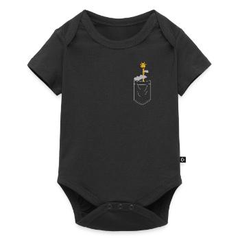 Breast pocket - Baby Premium short-sleeve bodysuit - black - Front