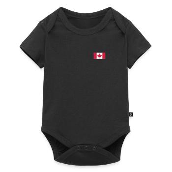 Drapeau du Canada - Body à manches courtes Premium Bébé - noir - Devant