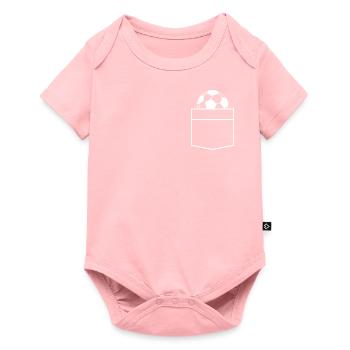 Pocket Bag Football Cadeau - Body à manches courtes Premium Bébé - rose - Devant
