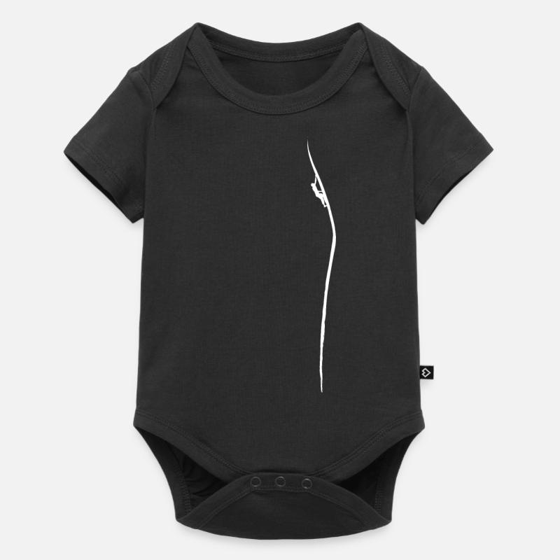Kletterer Klettern Bouldern Boulderer Bergsteigen - Baby Premium Kurzarmbody - Schwarz