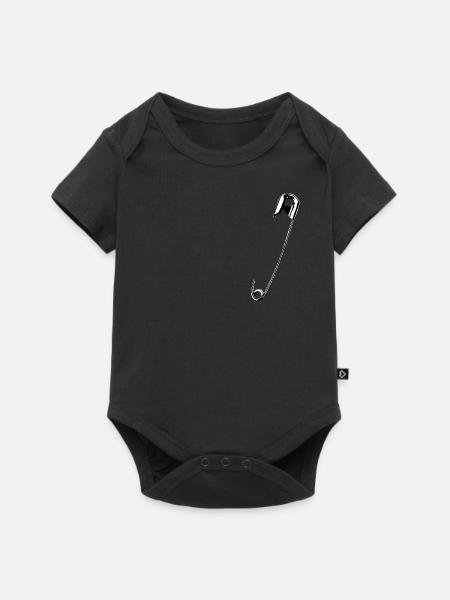 Safety pin - Baby Premium short-sleeve bodysuit - black