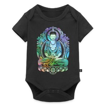 Cosmic Buddha - Cool - Baby Premium short-sleeve bodysuit - black - Front