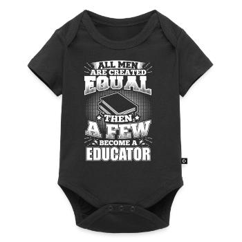 Drôle éducateur Education shirt tous les hommes égaux - Body à manches courtes Premium Bébé - noir - Devant