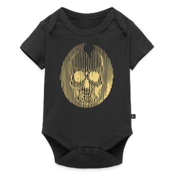 Skull lines - Baby Premium short-sleeve bodysuit - black - Front