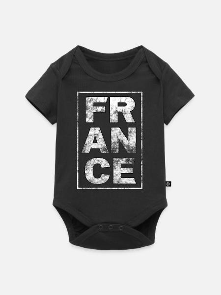 FRANCE - Body à manches courtes Premium Bébé - noir