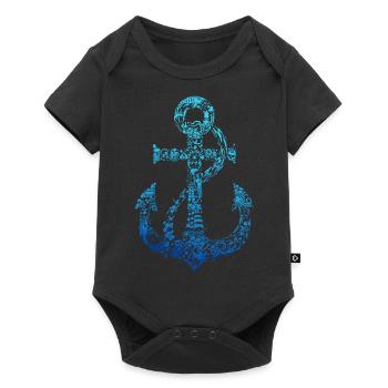 Sailor Anchor Gift Sea Life Sailor - Baby Premium short-sleeve bodysuit - black - Front