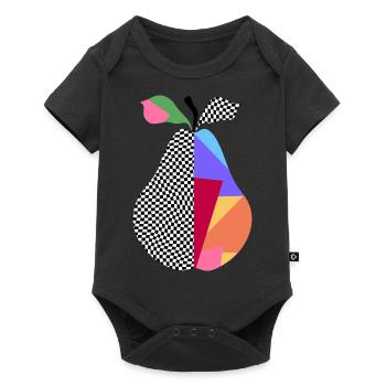 Pear - Baby Premium short-sleeve bodysuit - black - Front