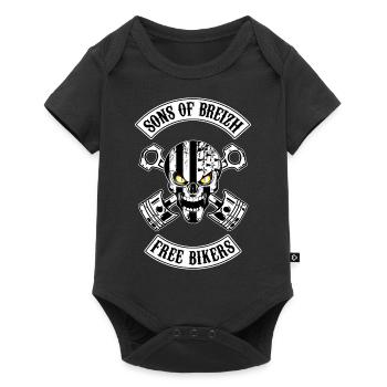 Sons of Breizh free bikers - Body à manches courtes Premium Bébé - noir - Devant