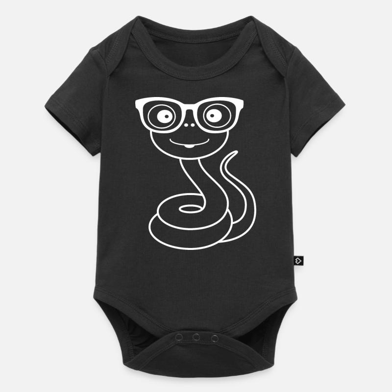 Lunettes serpent - Body à manches courtes Premium Bébé - noir