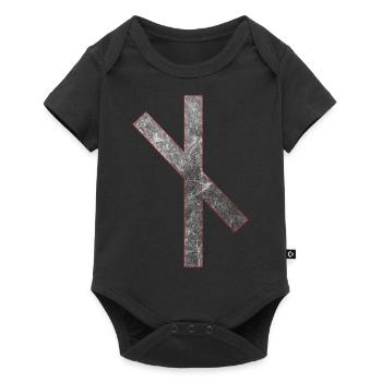 Rune Naudiz N - Body à manches courtes Premium Bébé - noir - Devant