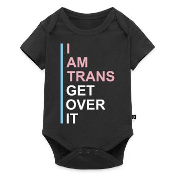 Drôle de cadeau transgenre - Body à manches courtes Premium Bébé - noir - Devant