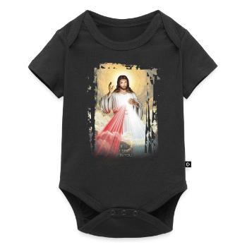 Jésus - Body à manches courtes Premium Bébé - noir - Devant