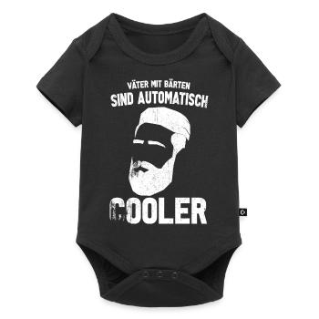 Länge Bart Skala Hipster Wikinger Beard Mann Papa - Baby Premium Kurzarmbody - Schwarz - Vorne