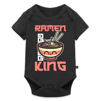 Roi Ramen - Body à manches courtes Premium Bébé - noir - Devant