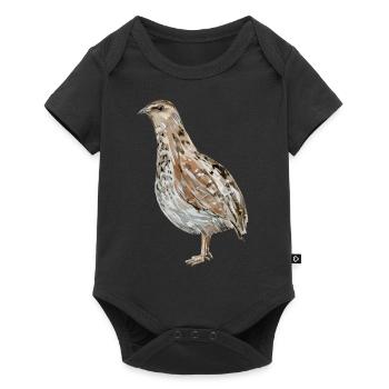 quail - Baby Premium short-sleeve bodysuit - black - Front