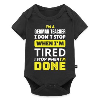 I’m A German Teacher - Je suis professeur allemand - Body à manches courtes Premium Bébé - noir - Devant